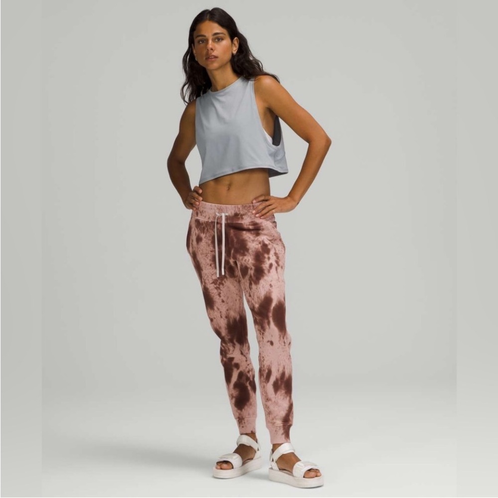 Lululemon Warm Down Joggers Marble Dye Silky French Press Size 8 Athletic